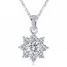 Crystal Snowflake Pendants Necklaces for Women