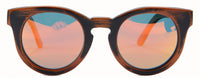 New Round Full Carbonized Bamboo Wood Sun Glasses - sparklingselections