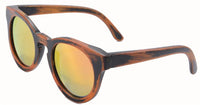 New Round Full Carbonized Bamboo Wood Sun Glasses - sparklingselections