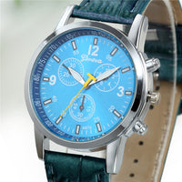 Luxury Waterproof Leather Relogio Masculino Quartz Wristwatches