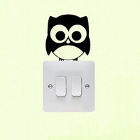 Cute Owl Vinyl  Switch Sticker Wall Decal - sparklingselections