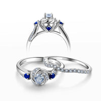 Sterling Silver Ring Round Jewelry For Women - sparklingselections