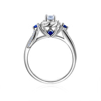 Sterling Silver Ring Round Jewelry For Women - sparklingselections