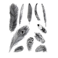 Feather Style One Sheet Stamp VASE Design Seal For DIY Scrapbooking/Card Making/ Decoration Supplies - sparklingselections
