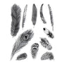 Feather Style One Sheet Stamp VASE Design Seal For DIY Scrapbooking/Card Making/ Decoration Supplies