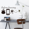 Before Leaving Reminder Quotes Wall Stickers