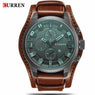 Top Brand Luxury Leather Quartz Watch for men