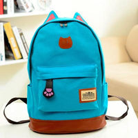 new Cat Ears Canvas Backpacks for Women - sparklingselections