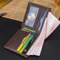 new Men casual design Leather wallet - sparklingselections