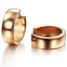 New Charm Circle Round Stud Earrings Fashion Stainless Steel Gold Color Trendy Romantic Jewelry For Girls/Friends/Ladies/Mom/Wife