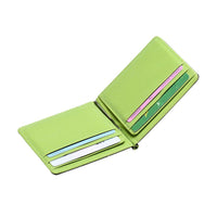 new Men's Luxury Brand Leather Silver Slim Wallets - sparklingselections