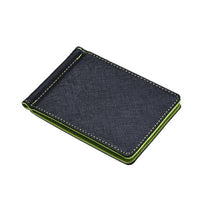 new Men's Luxury Brand Leather Silver Slim Wallets - sparklingselections