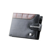 new Men Bifold Faux Leather Wallet - sparklingselections