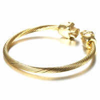 Gold  Skull Cuff Bangles For Women - sparklingselections