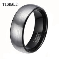 8mm Classic Brushed Men Tungsten Carbide Ring - sparklingselections