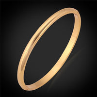 Gold Color Bangle Round Bracelets Bangles - sparklingselections