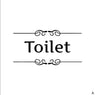 Bathroom Decor Toilet Door Vinyl Wall Decal