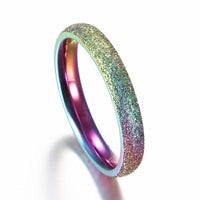 Stainless Steel Rainbow Rings For Women - sparklingselections