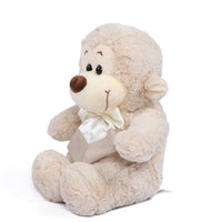 Small Light Grey Stuffed Monkey Toy 11 inch - sparklingselections