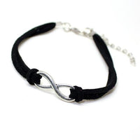 Infinity Leather Bracelet Charm For Men Women - sparklingselections