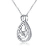 Polished Infinity Pendant Sterling Silver Necklace