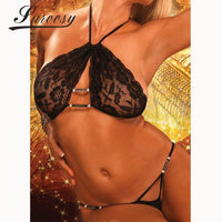 Sexy Black Lace Baby doll lingerie size m - sparklingselections