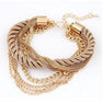 Multilayer Alloy Bangle Fashion Jewelry Bracelet