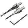 2pc Countersink Drilling 3 Steps Pilot Drill Bits Set