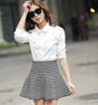 new black and white knitted ultra thin body skirt size m