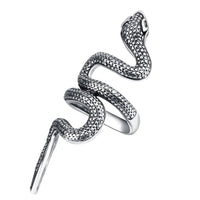 Men Snake Pattern Design Long  Finger Ring - sparklingselections
