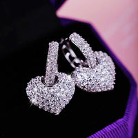 new Fashion Heart Stud Earrings For Women