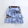 Women Summer Fashion Embroidery Sexy Skirts size sml
