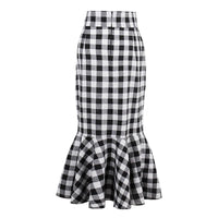 new summer black plaid women skirt size sml - sparklingselections