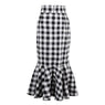 new summer black plaid women skirt size sml