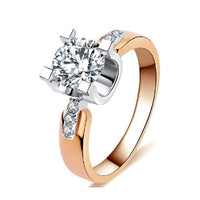 CLASSIC RING WITH ROUND CUT 1.5 CARAT AAA CUBIC ZIRCON - 18K PLATINUM PLATED OR ROSE GOLD COLOR - sparklingselections