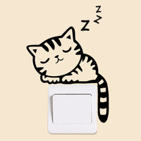 Cat sleeping living room Wall stickers