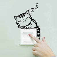 Cat sleeping living room Wall stickers