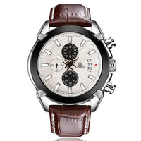 New Men Fashion Sports Leather Strap Watch - sparklingselections