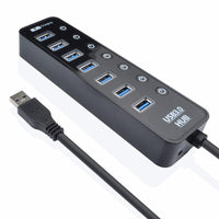 Universal 7 ports USB 3.0 USB Multi Connector Adapter For Phones Tablets - sparklingselections