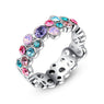 Multicolour AAA Austrian Cubic Zircon Ring for Women