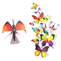 DIY 3D PVC Magnet Butterflies Wall Home Decor Sticker 12PCS