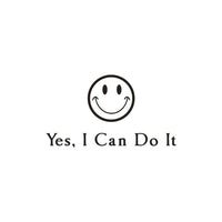 Yes,I Can Do It English Words Quote Wall Sticker - sparklingselections