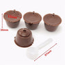 4pcs Dole Gusto Plastic Coffee Capsule with Spoons