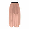 new Spring Summer Style Asymmetrical Chiffon Skirt size m