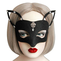 Halloween Black Women Sexy Elegant Eye Face Mask - sparklingselections