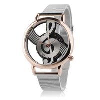 Creative Design Music Note Pattern Elegance Wristwatches Casual Women Watches - sparklingselections