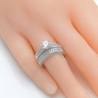 Sterling Silver Wedding Ring Sets For Women - sparklingselections