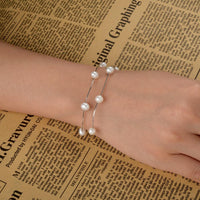 Sterling Silver Bridal Bracelet For Women - sparklingselections