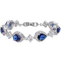 Teardrop Bridal Bracelet For Women - sparklingselections