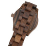 New Wooden Style with Crystal Scale Quartz Wrist Watch for Women